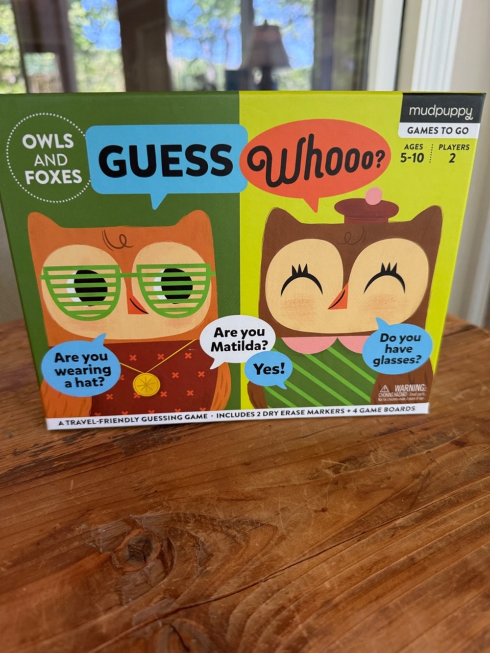 NWT mudpuppy Guess Whooo LEARNING Owls and Foxes Kids Travel Game. Never OPENED